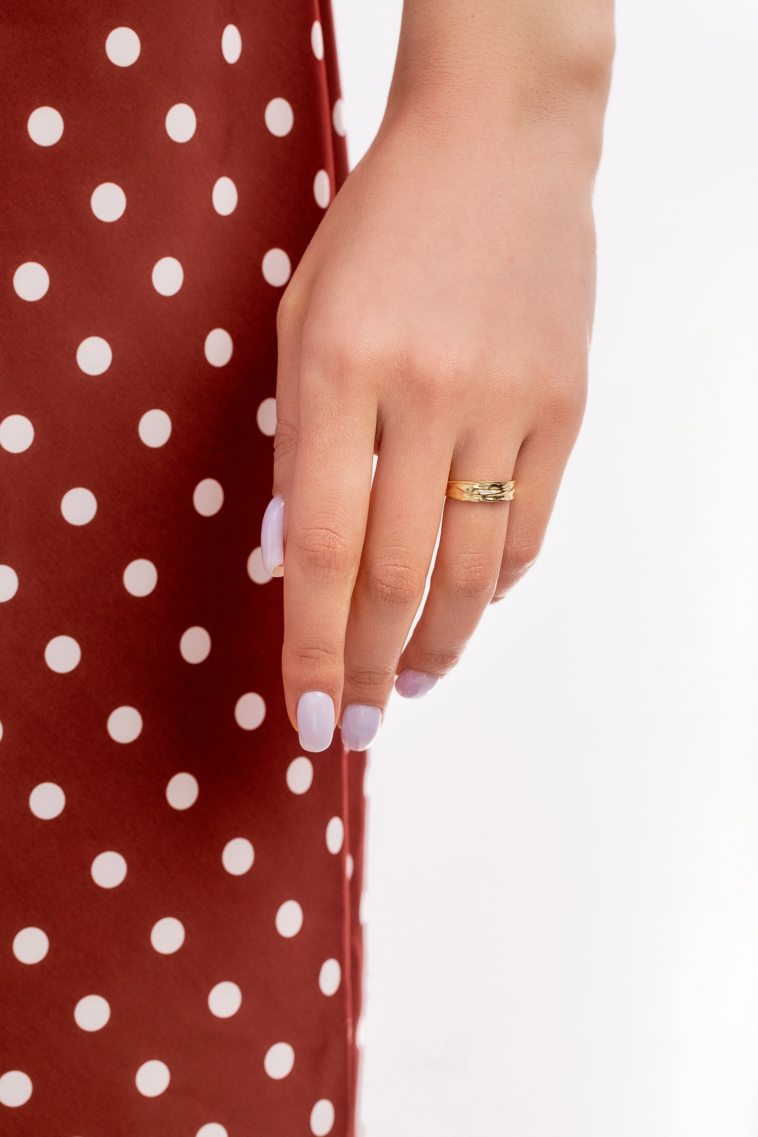Ania Haie 14K Ոսկեպատ Արծաթյա Մատանի/ R017-01G