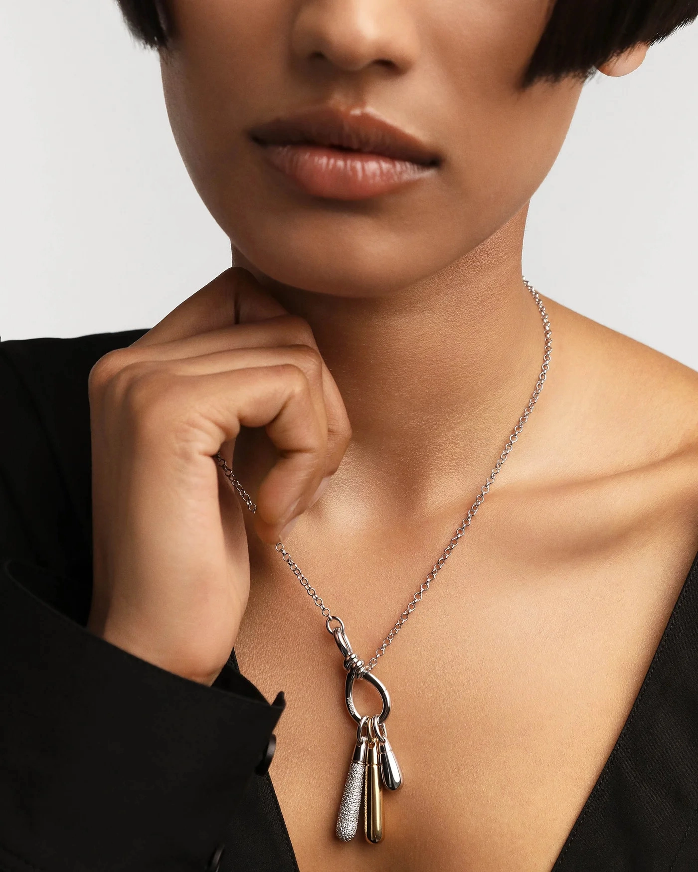 PDPAOLA Silver Necklace/ CO02-770-U