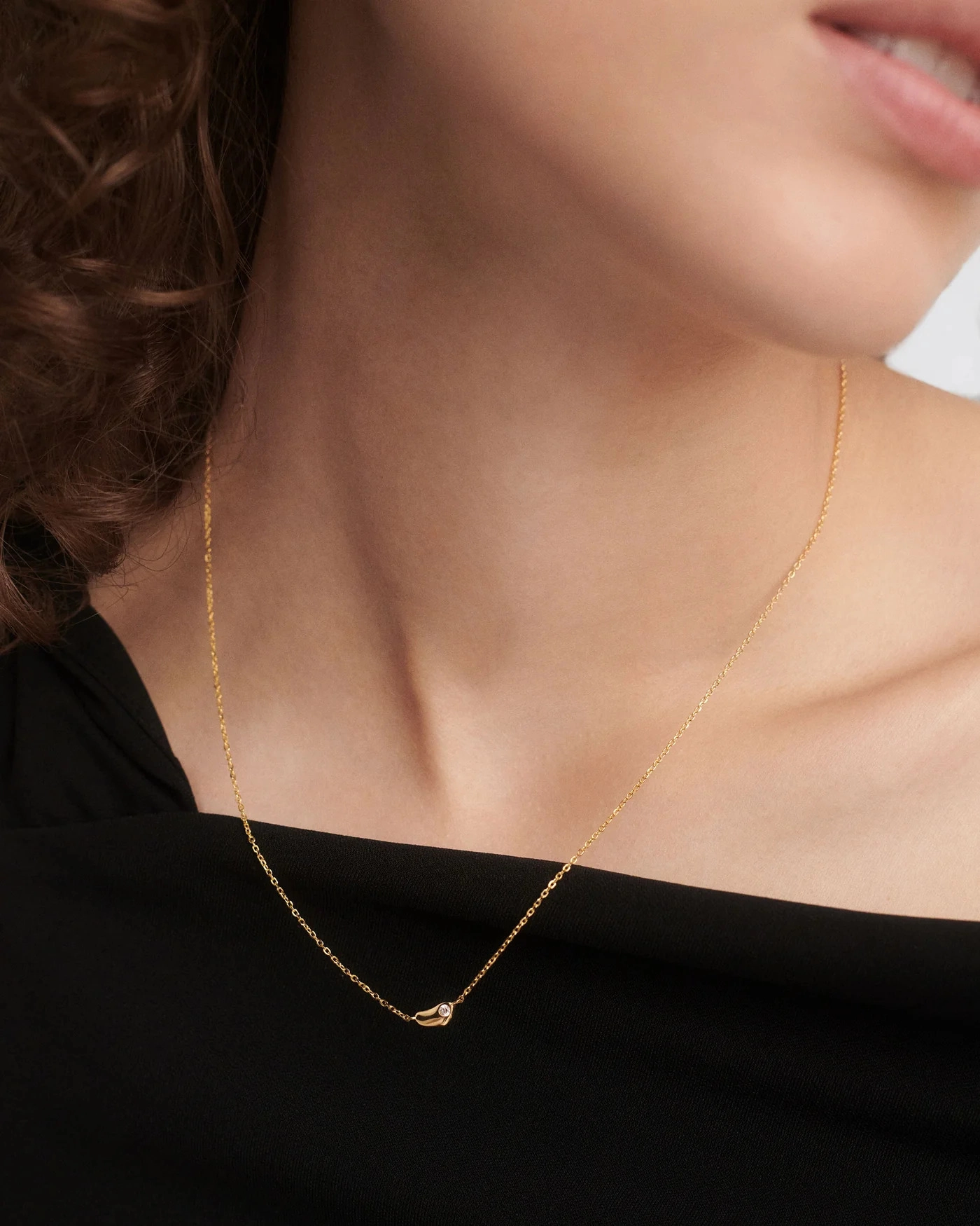 PDPAOLA 18K Gold Plated Silver Necklace/ CO01-873-U