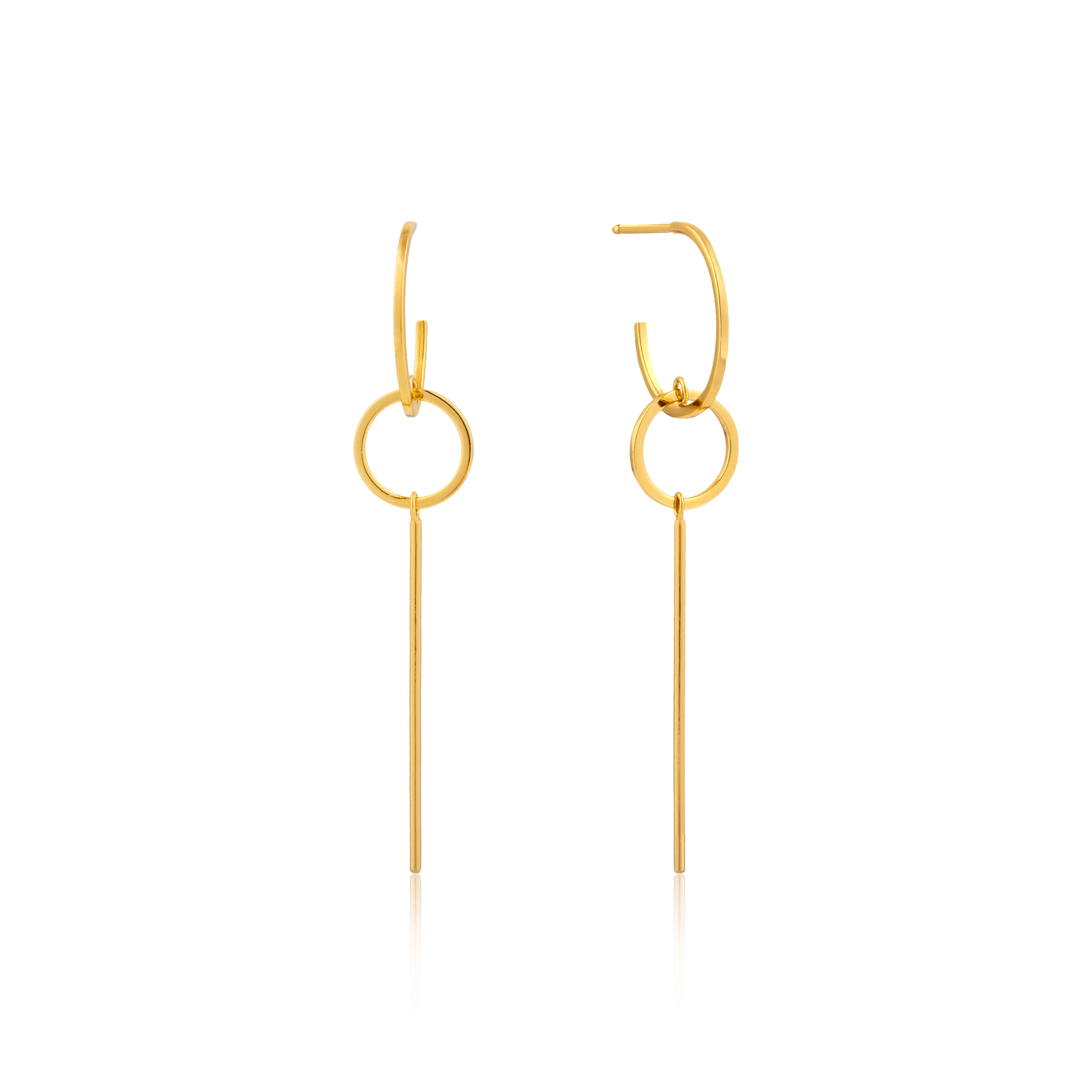 Ania Haie 14K Ոսկեպատ Արծաթյա Ականջօղ/ E002-03G