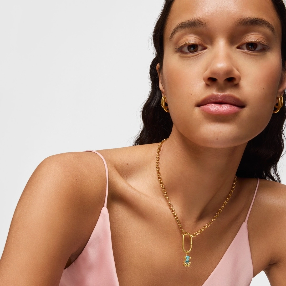 TOUS 18K Gold Plated Silver Pendant/ 1004329400