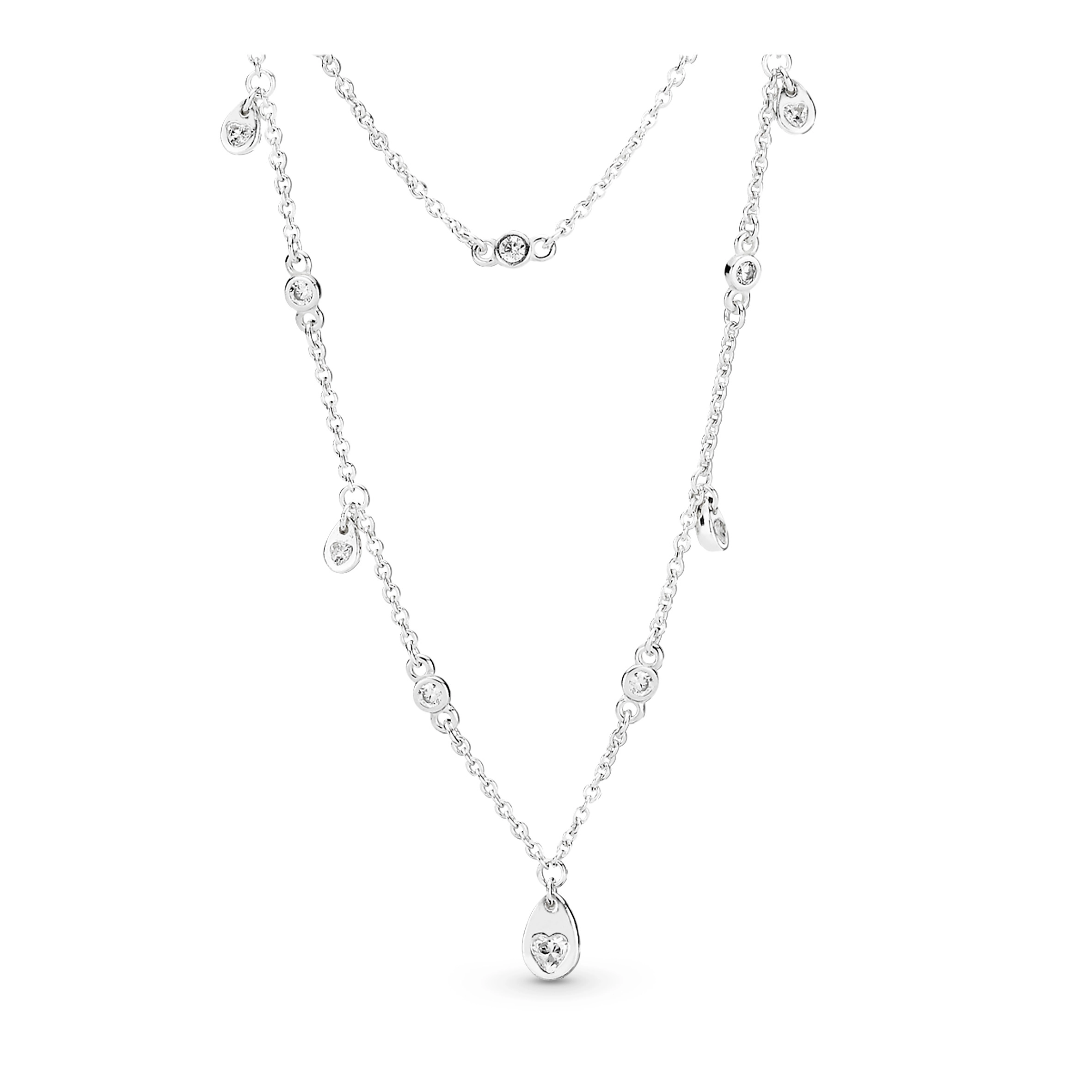 PANDORA Moments Silver Necklace/ 397084CZ-45