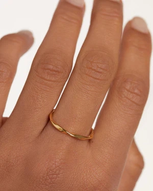 PDPAOLA 18K Gold Plated Silver Ring/ AN01-804-14