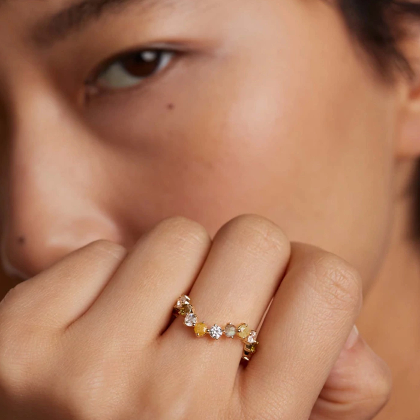 PDPAOLA 18K Gold Plated Silver Ring/ AN01-642-10