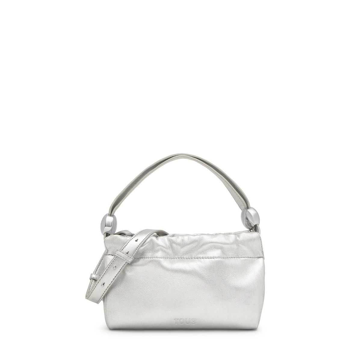 LEA.COT,HANDBAG XS.T GLOSS SILVER