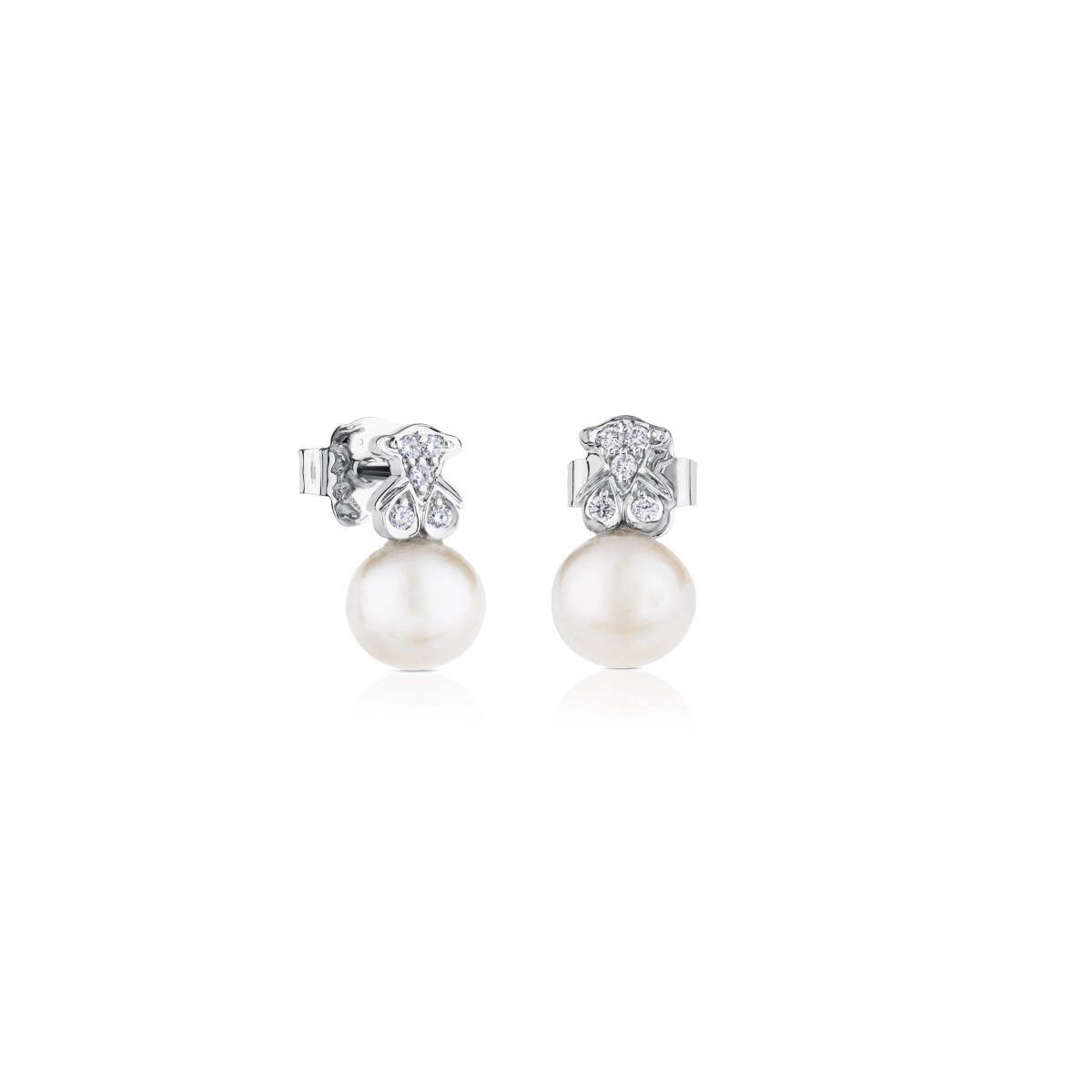 TOUS 18K White Gold Earring/ 515263000