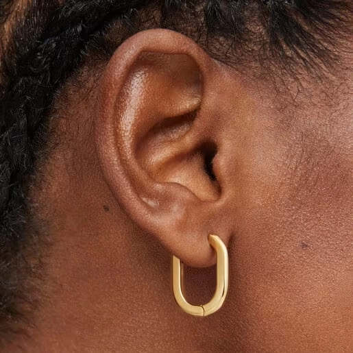 TOUS 18K Gold plated Silver Earring/ 1004094500