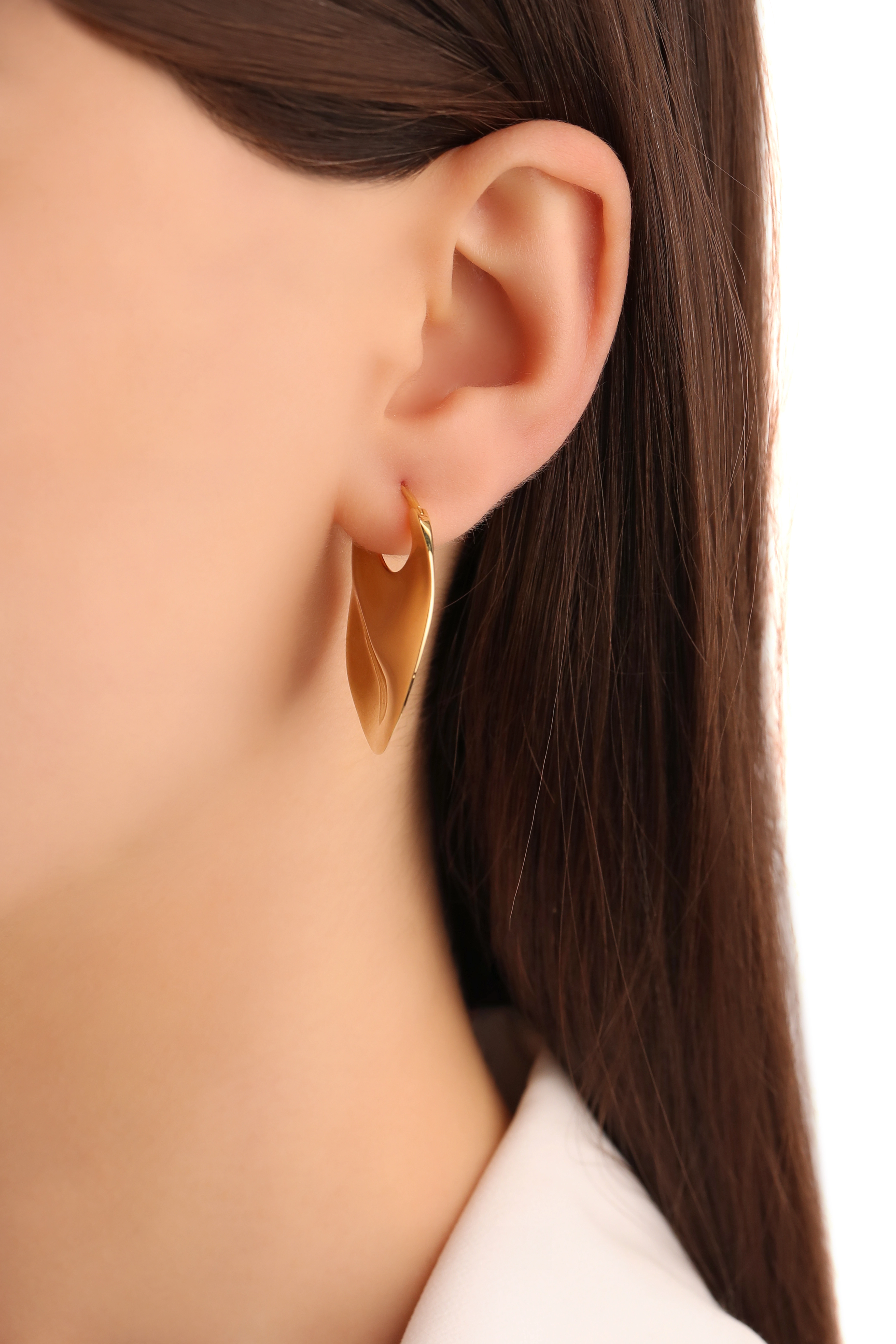 Ania Haie 14K Ոսկեպատ Արծաթյա Ականջօղ/ E007-01G
