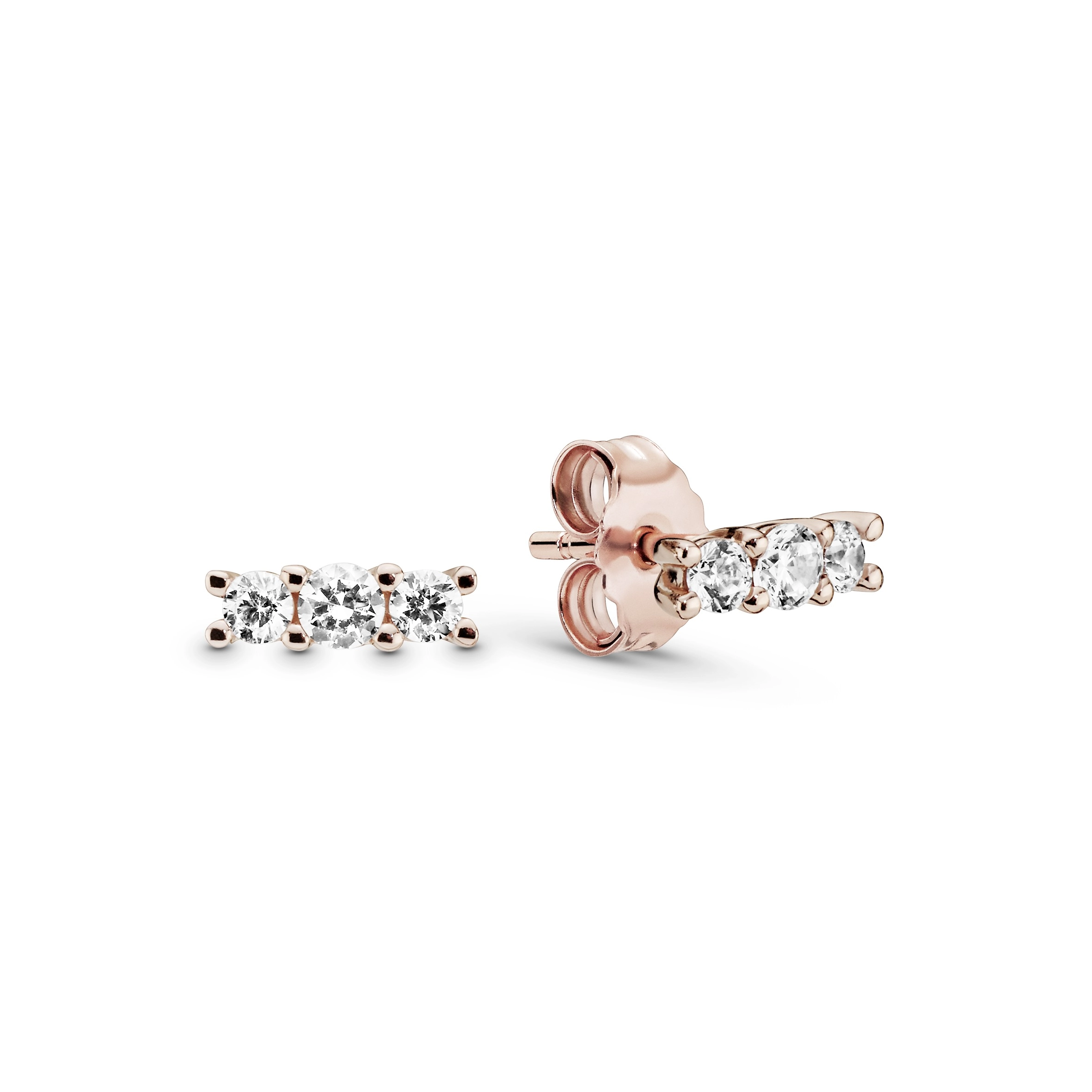 PANDORA Rose 14K Ոսկեպատ Արծաթյա Ականջօղ/ 280725CZ