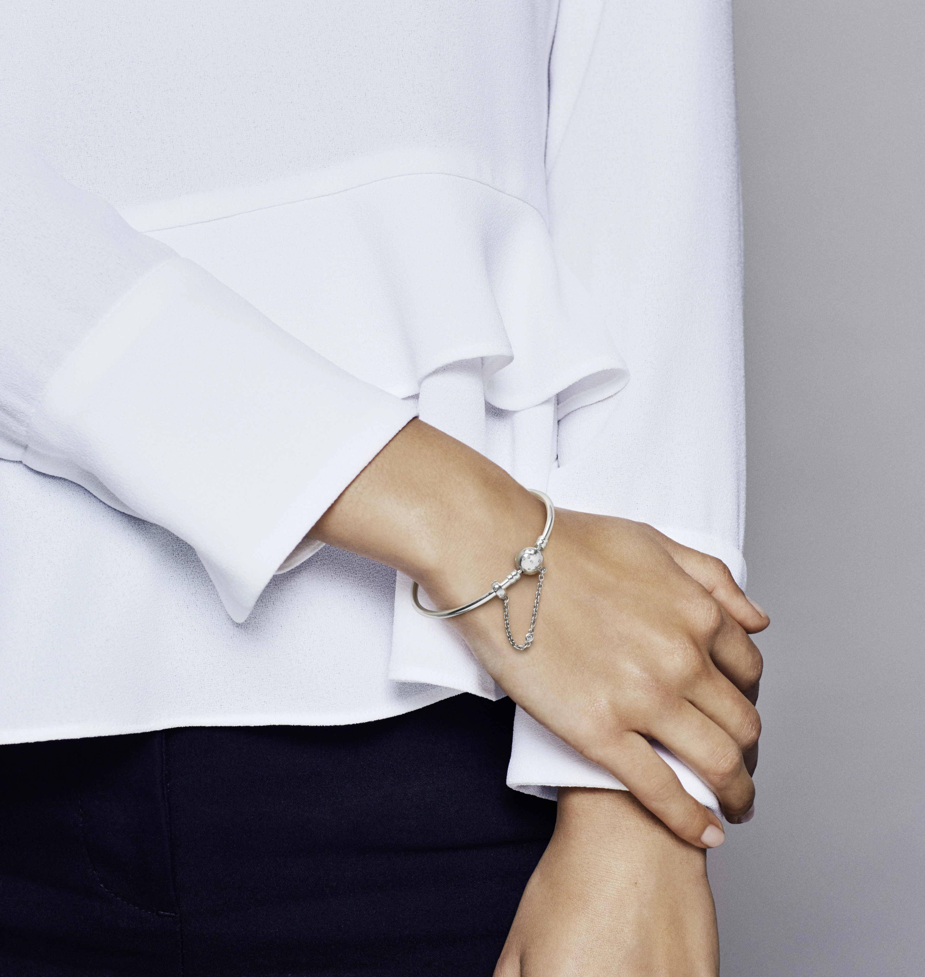 PANDORA Moments Silver Bracelet/ 597846CZ-17