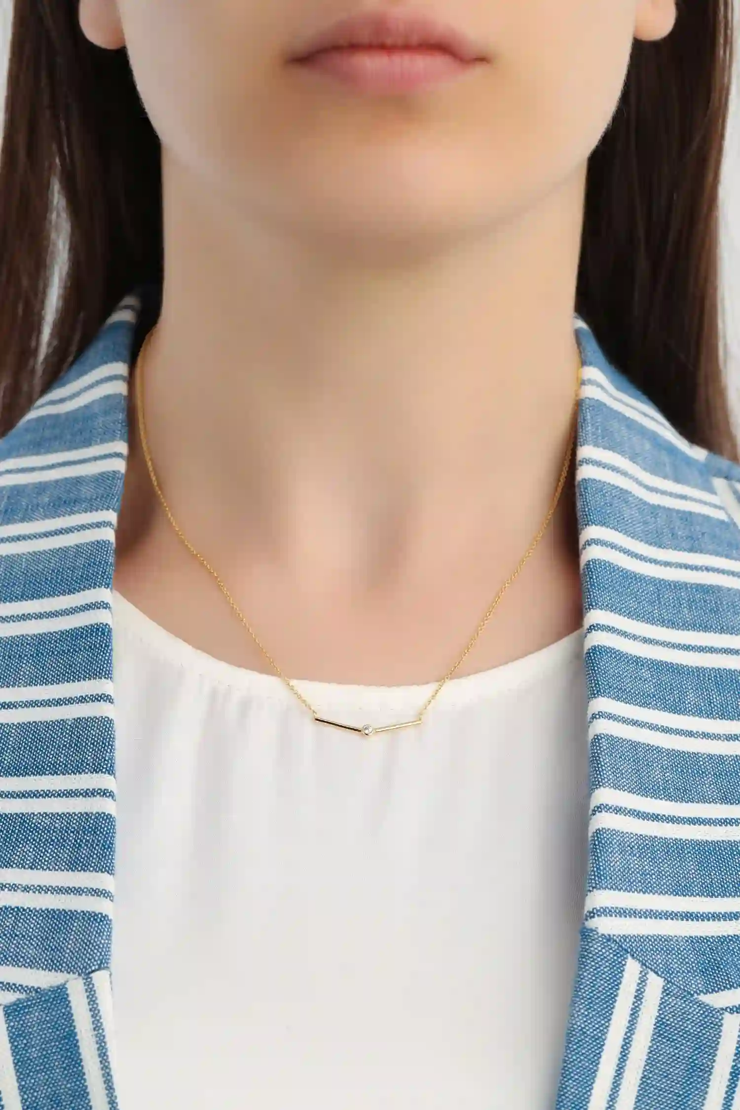 Ania Haie 14K Ոսկեպատ Արծաթյա Վզնոց/ N003-02G