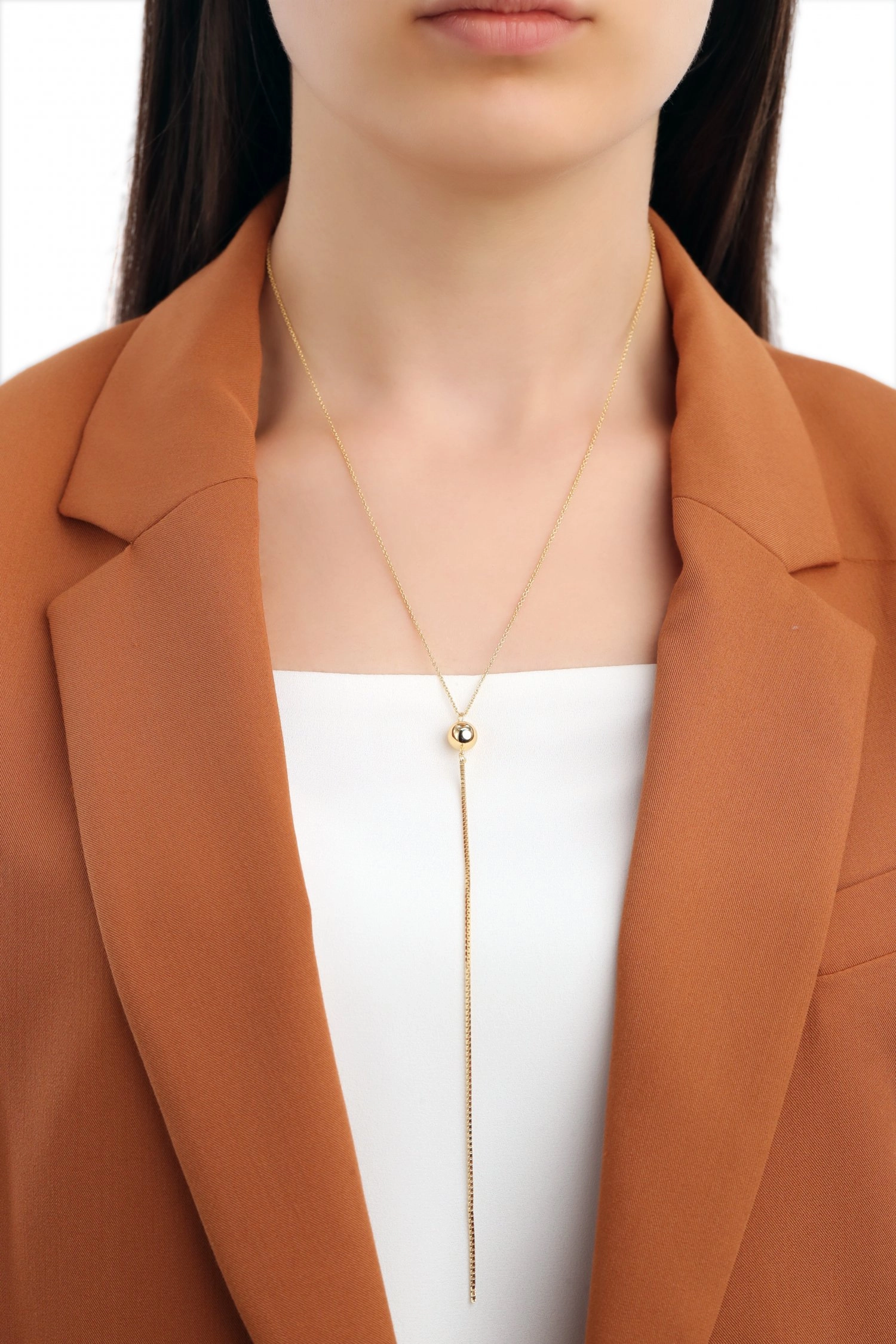 Ania Haie 14K Ոսկեպատ Արծաթյա Վզնոց/ N001-01G