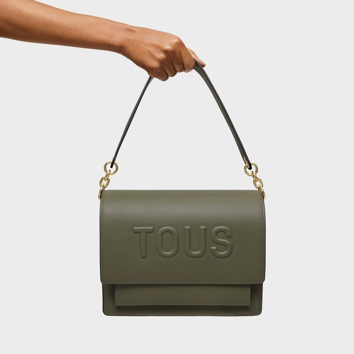 PU.NY.CO,HANDBAG M.AUDREE T BRENDA KHAKI