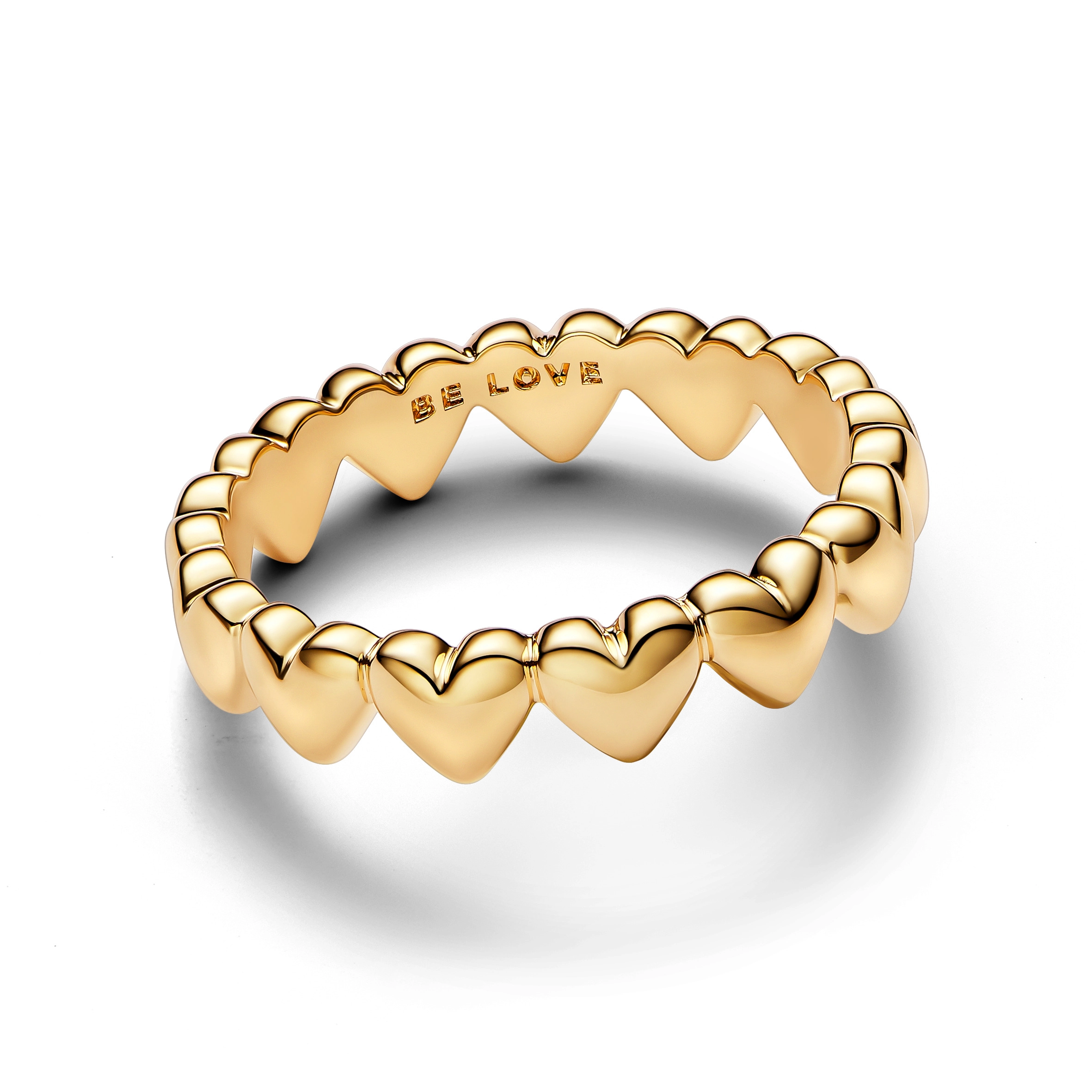 PANDORA Moments 14K Gold Plated Silver Ring/ 163427C00-56
