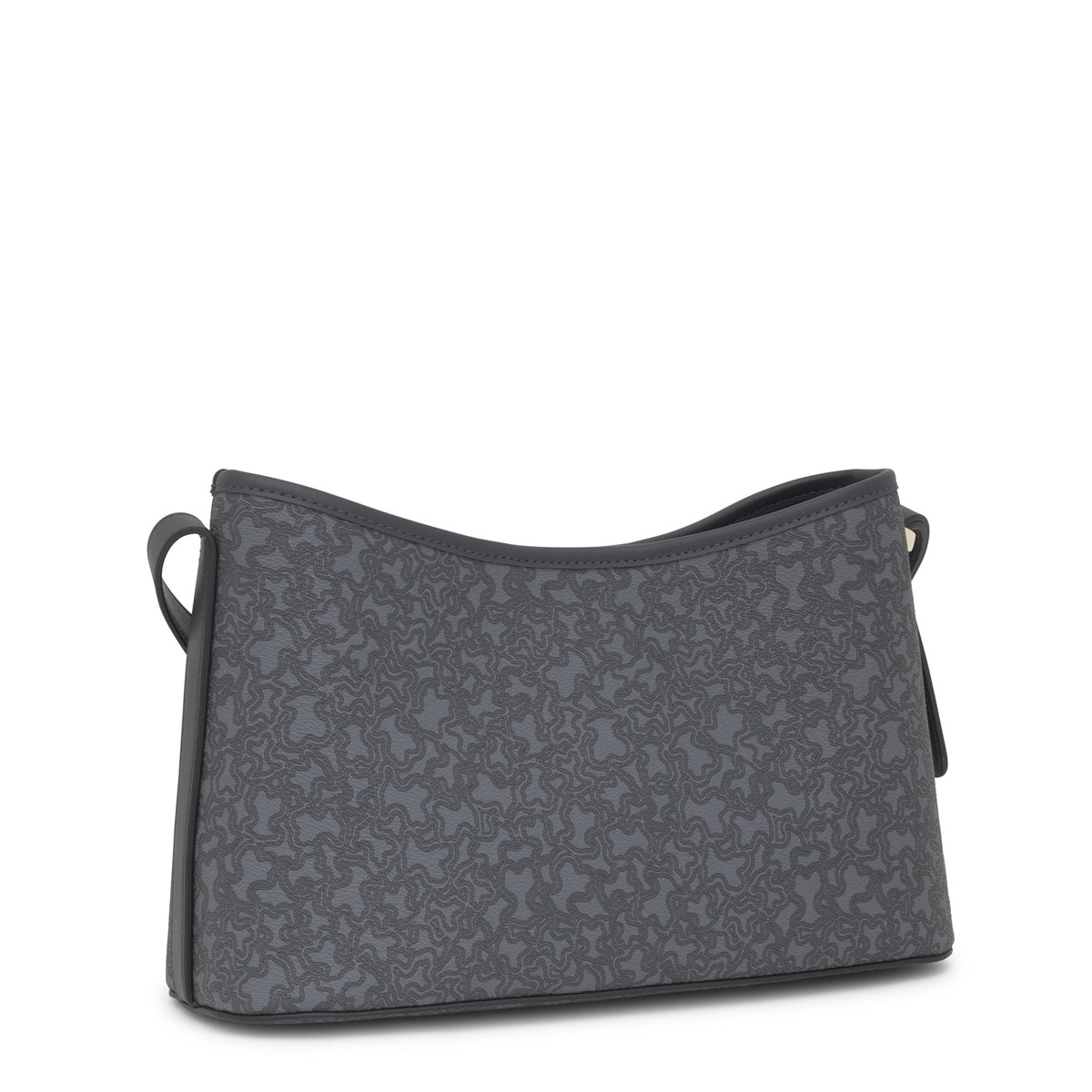 PU.PVC,HANDBAG L.K MINI LINES DARK GREY