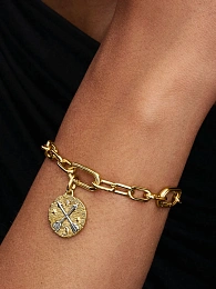 Pandora Talisman 14K Gold Plated Silver Charm/ 764081C01