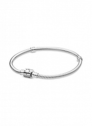 Snake chain sterling silver bracelet