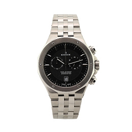 Delfin / steel non-rotating bezel / double casebac