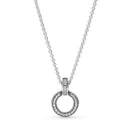 PANDORA Signature серебряное ожерелье/ 399487C01-45