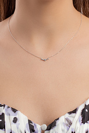 L'atelier Precieux Silver Necklace/ 87374045