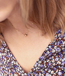 Zag Bijoux 24K Gold Plated Stainless Steel Surgical Necklace/ SNS13647-01UNI