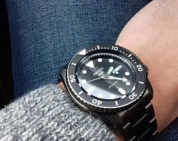 SEIKO 5 SPORTS HC HL MB ZB SCHWARZ 10 BAR