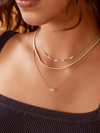 Ania Haie 14K Ոսկեպատ Արծաթյա Վզնոց/ N061-06G