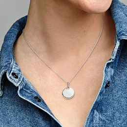 PANDORA Moments Silver Pendant/ 398610C00