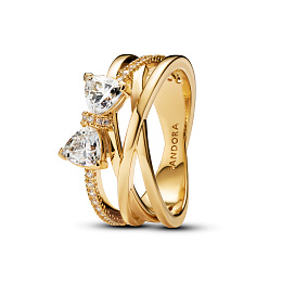 PANDORA Timeless 14K Ոսկեպատ Արծաթյա Մատանի/ 163511C01-52