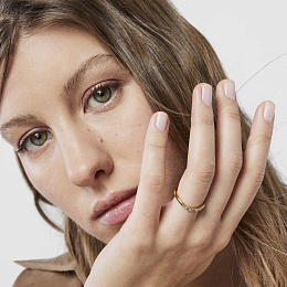 TOUS 18K Gold plated Silver Ring/ 211435590