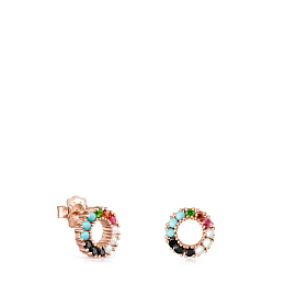 TOUS Серебряные серьги с 18К золотым покрытием/912726540