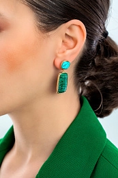 Ti Sento 14K Gold Plated Silver Earring/ 7876MA