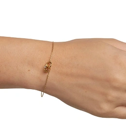 PDPAOLA 18K Позолоченный Серебряный Браслет/ PU01-787-U