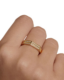 PDPAOLA 18K Gold Plated Silver Ring/ AN01-A06-16