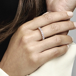 PANDORA Rose 14K Վարդագույն ոսկու պատվածքով Արծաթյա Մատանի/ 180050C01-54