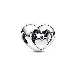 Heart sterling silver charm