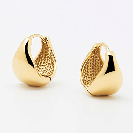 Zag Bijoux 24K Gold Plated Stainless Steel Surgical Earring/ SEC21253-01UNI