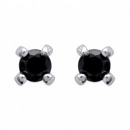 EARRINGS SILVER 925 RHODIUM PLATED CZ