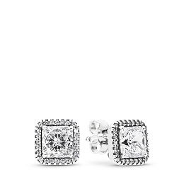 PANDORA Moments серебряные серьги/ 290591CZ
