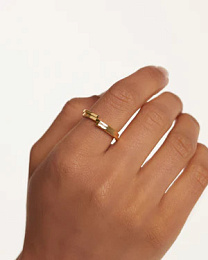 PDPAOLA 18K Gold Plated Silver Ring/ AN01-898-14