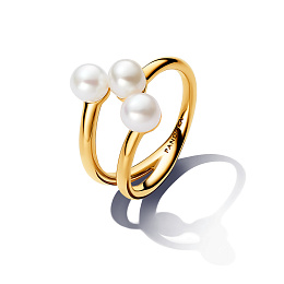 PANDORA Essence 14K Ոսկեպատ Արծաթյա Մատանի/ 163285C01-54