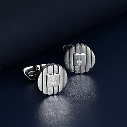 Maserati Stainless Steel Cufflinks/ JM5249JD01