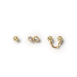 PDPAOLA 14K Gold Plated Silver Earring/ BU01-050-U