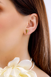 Ti Sento 14K Gold Plated Silver Earring/ 7898SY