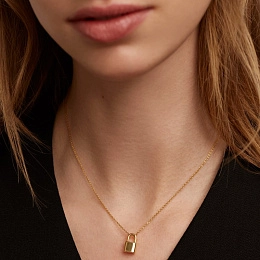 PDPAOLA 14K Gold Plated Silver Necklace/ CO01-086-U