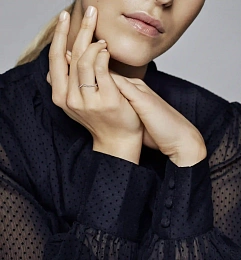 PANDORA Rose 14K Վարդագույն ոսկու պատվածքով Արծաթյա Մատանի/ 186316CZ-56