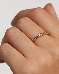 PDPAOLA 18K Gold Plated Silver Ring/ AN01-C07-14