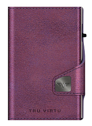 Wallet CLICK & SLIDE Glitter Blackberry/Silver
