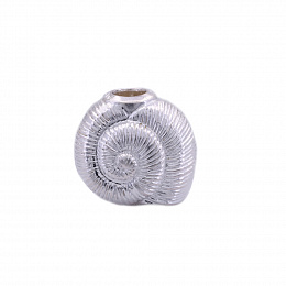 Bead Shell, 925 Sterling silver, plain