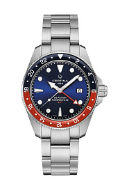 DS ACTION GMT/GR/A/STEEL/BLUE DIAL